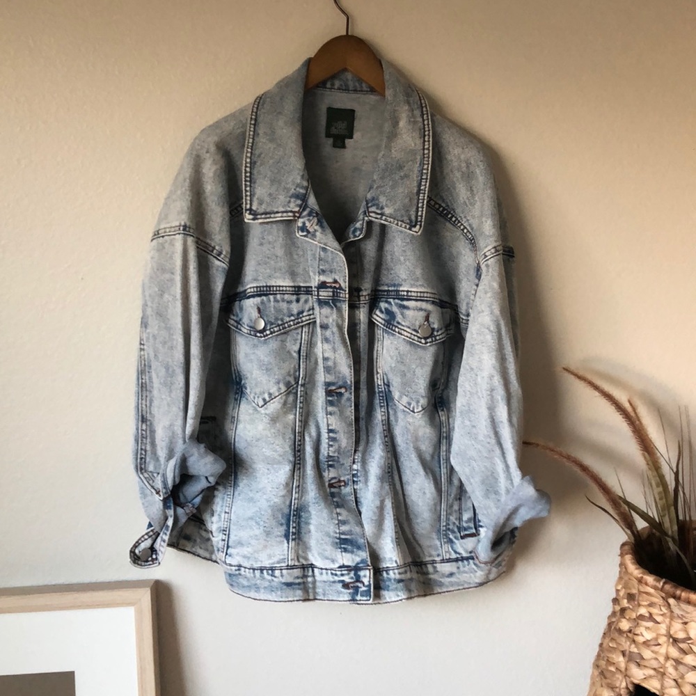 Target Wild Fable Acid Wash Denim Jacket